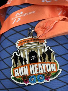 Medal for Heaton Half Marathon