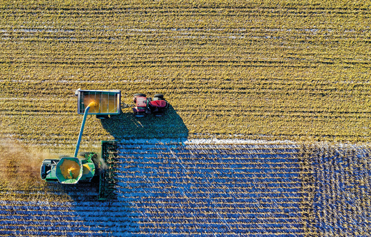 Image of tractor in field harvesting for Proprietary Estoppel Blog