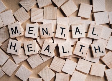 Mental Health in the Workplace blog image of wooden blocks spelling out mental health