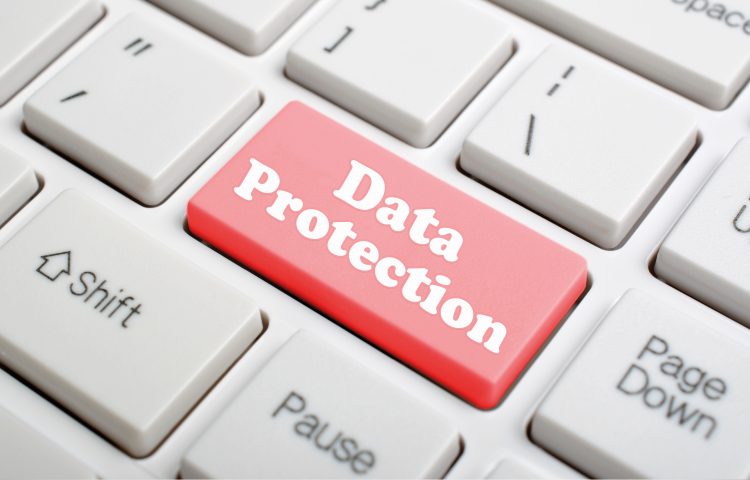 Image of a key board with a key in red saying data protection for the ICO update blog